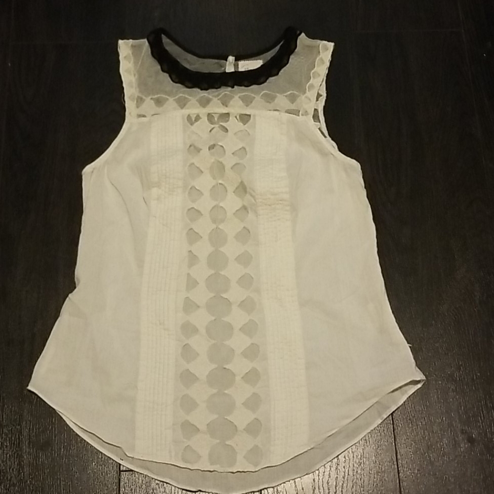 Anthropology Postage Stamp Blouse